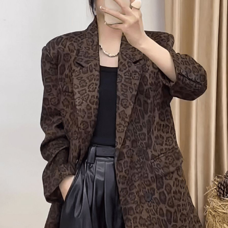 Blazer Women Oversized - Roupas femininas primavera outono moda coreana