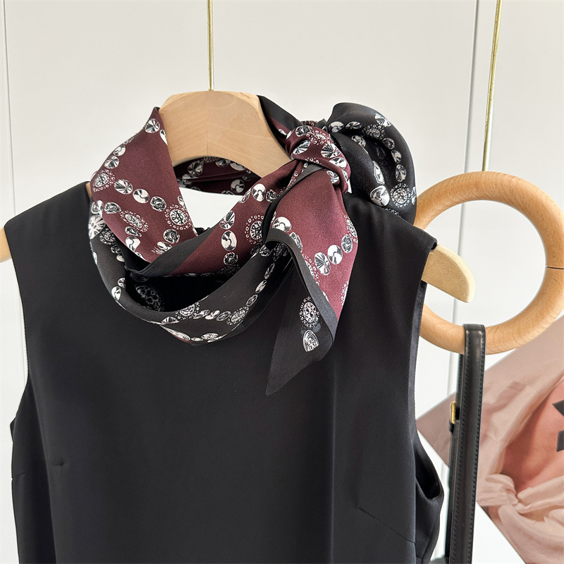 Women'S Fashion Layering - Joias estampadas 100% seda pescoço cabeça