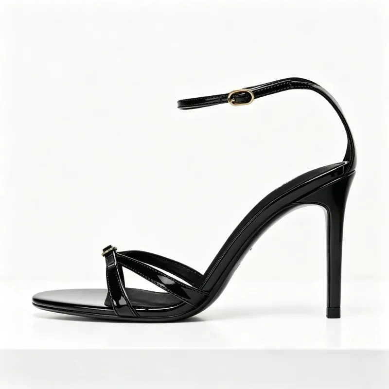 Women Fashion Brand - Sandálias de Salto Alto com Fivela