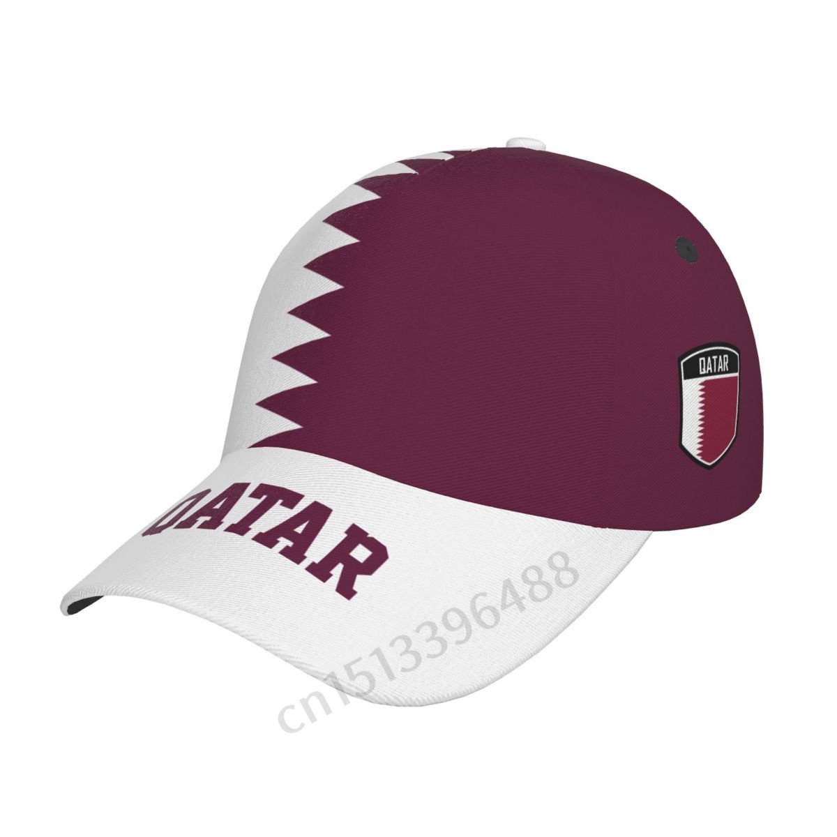 Women Fashion Qatar - 2025 Qatar Bandeira 3D Chapéus de