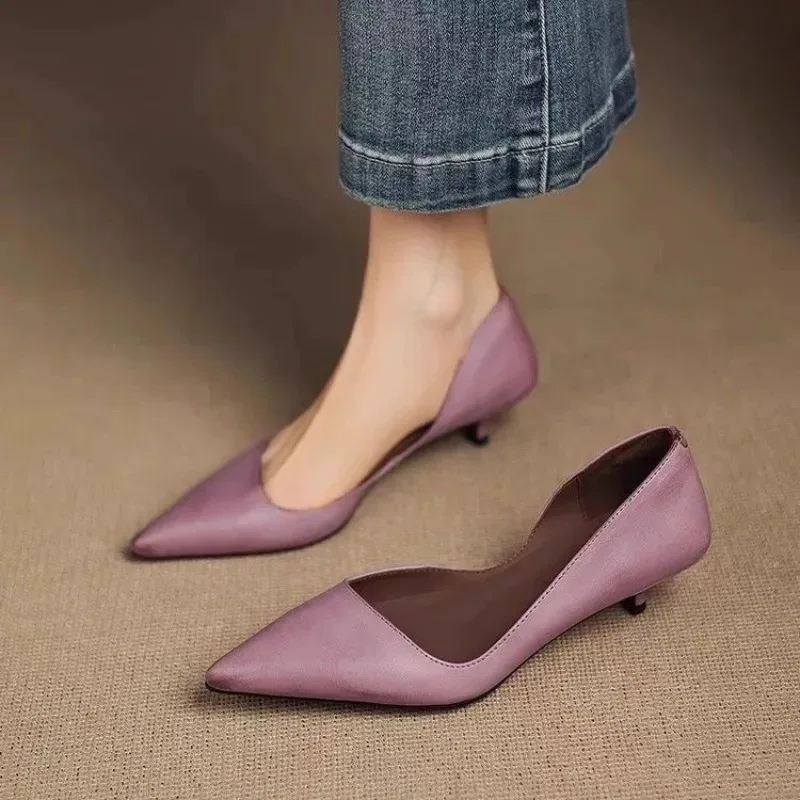 Women'S Fashion Footwear - Salto agulha feminino bico fino moda