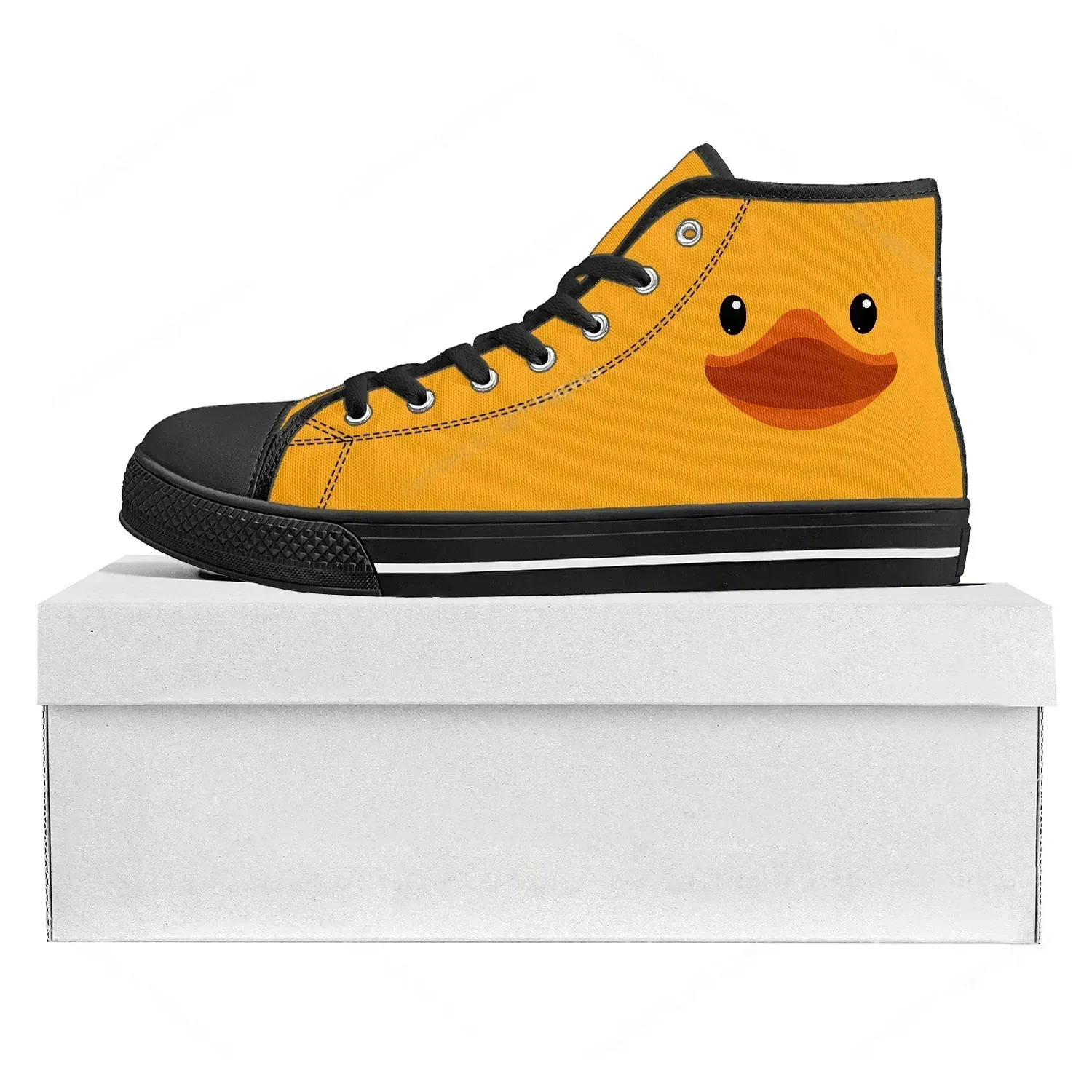 Women'S Yellow Fashion Sneakers - Tênis de cano alto com estampa