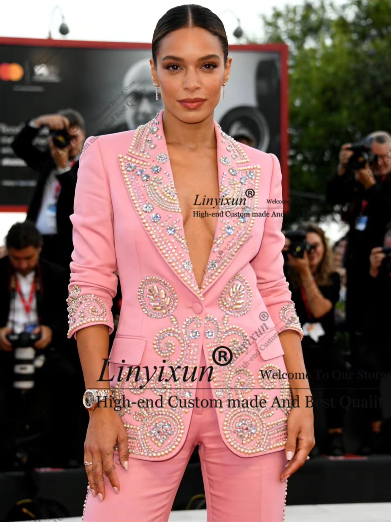 Women'S Fashion Blazer - Conjuntos de Roupas Femininas com Cristais