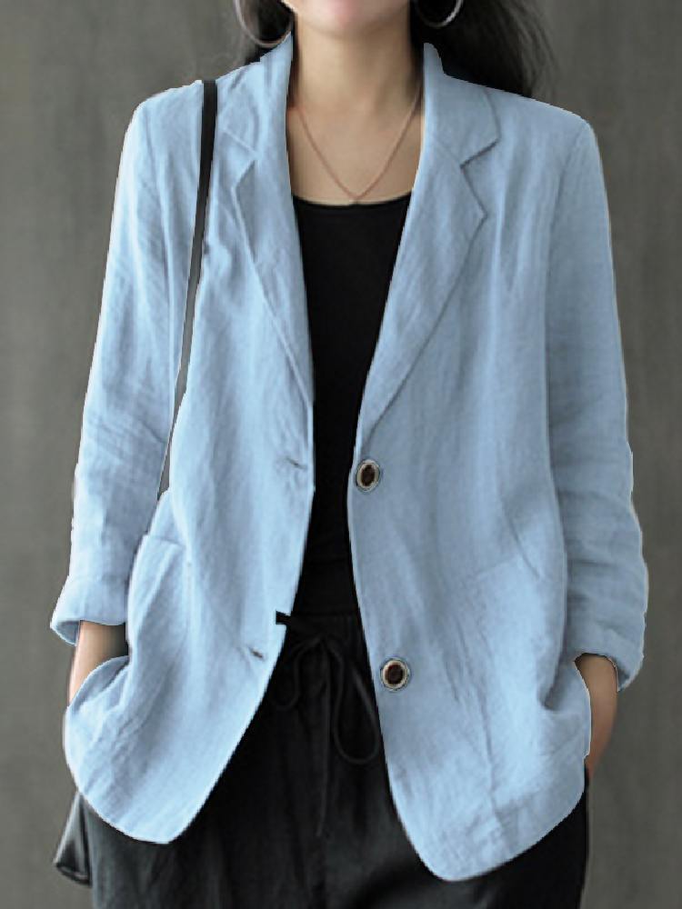 Elegante sólido blazer feminin - Blazer Women Oversized avaliação e preço