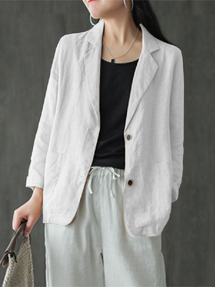 Elegante sólido blazer feminin - Blazer Women Oversized avaliação e preço