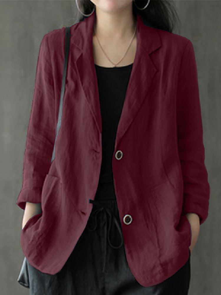 Elegante sólido blazer feminin - Blazer Women Oversized avaliação e preço
