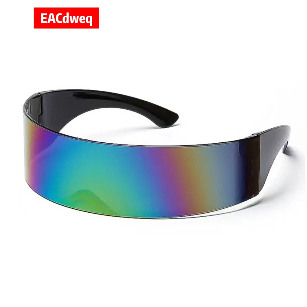 Óculos de Sol Futuristas Y2K c - Women'S Fashion Visor avaliação e preço