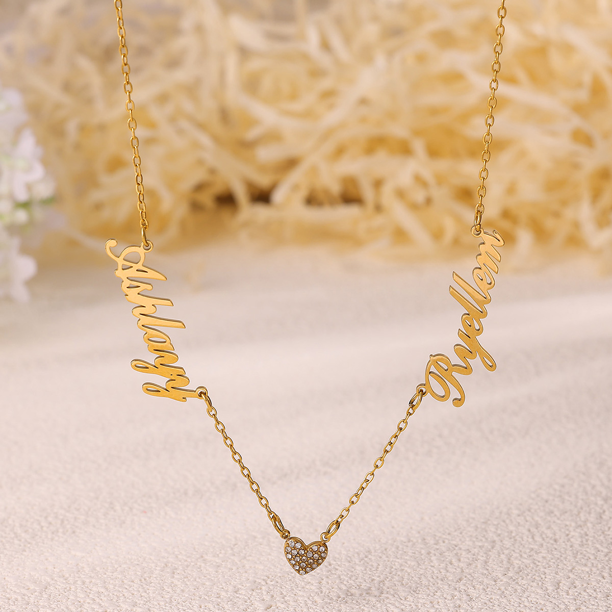 Colar personalizado com dois n - Women Fashion Names avaliação e preço
