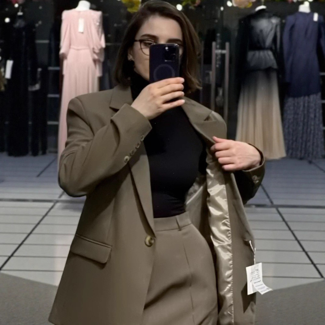 Allingentle saia terno feminin - Women'S Fashion Blazer avaliação e preço