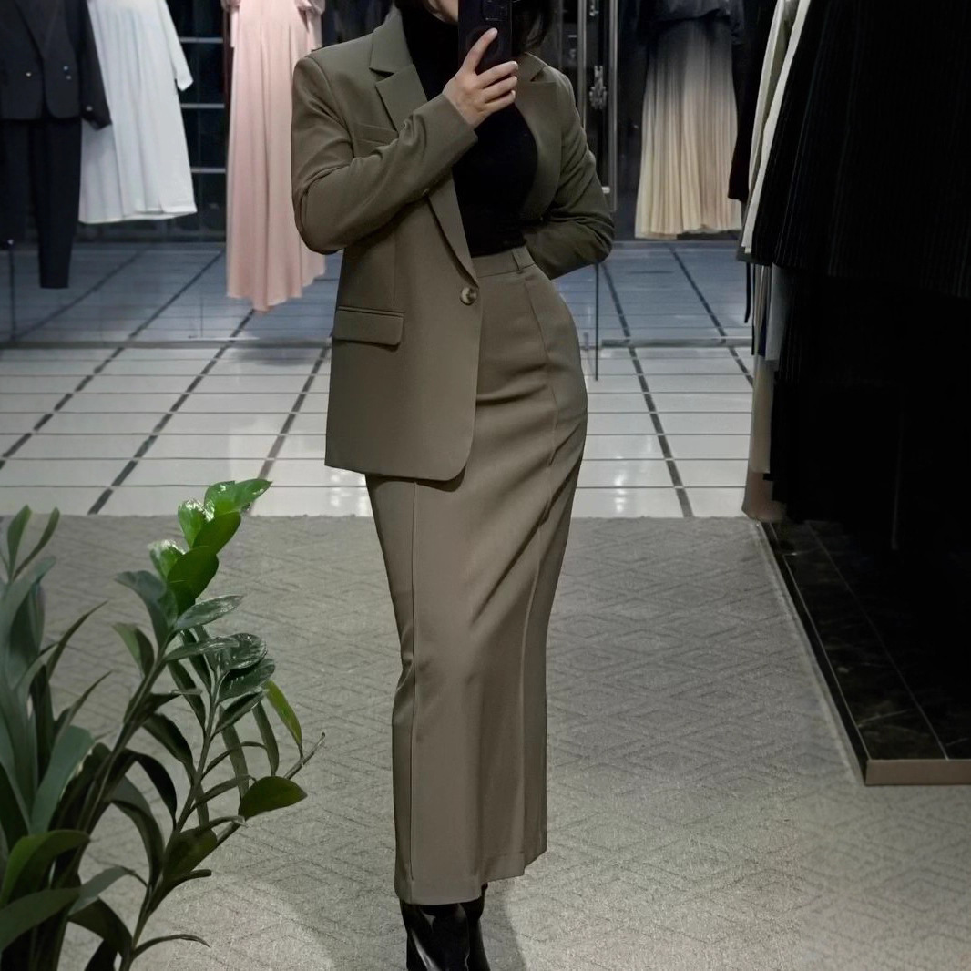 Allingentle saia terno feminin - Women'S Fashion Blazer avaliação e preço