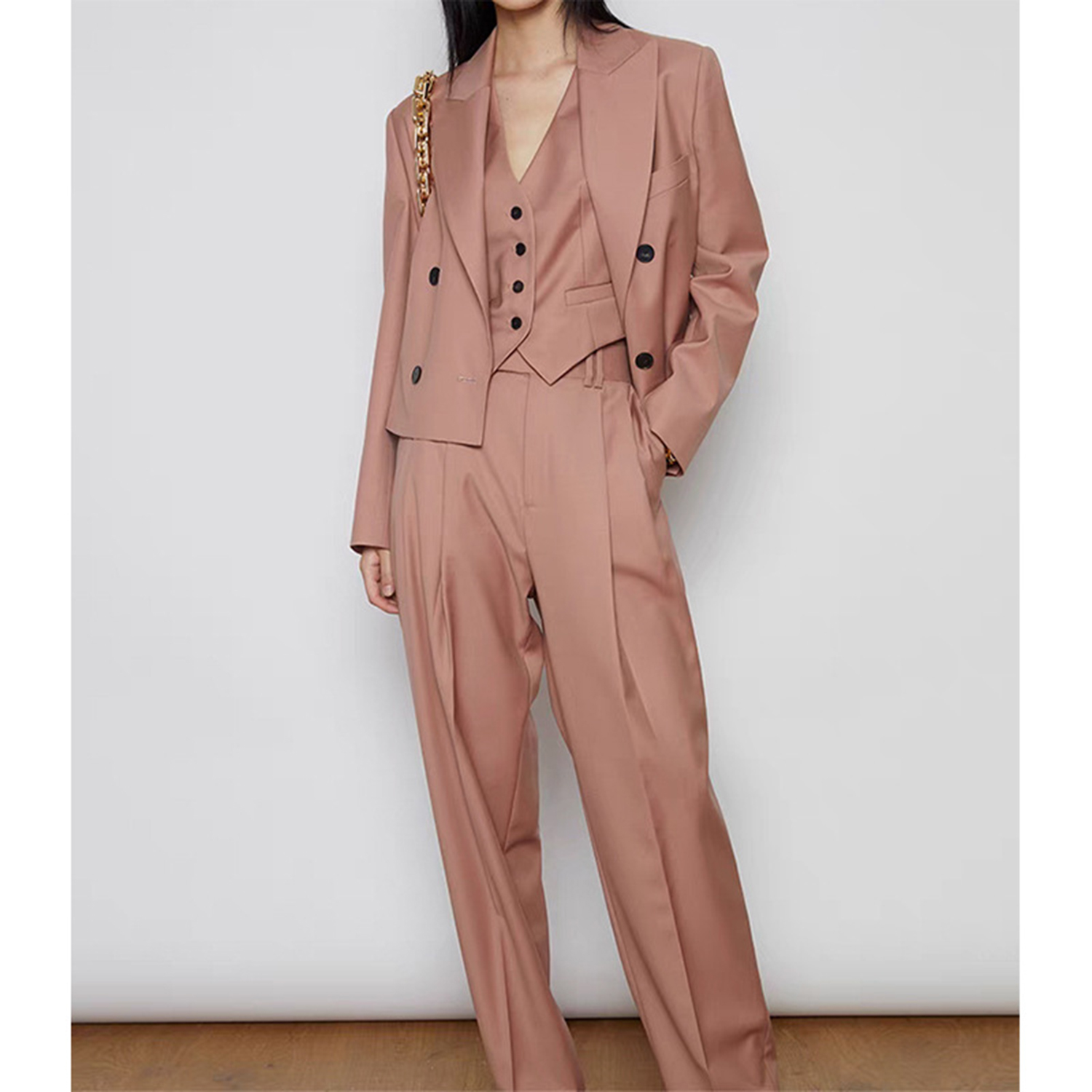 Conjunto de Calças Femininas A - Women'S Fashion Blazer avaliação e preço
