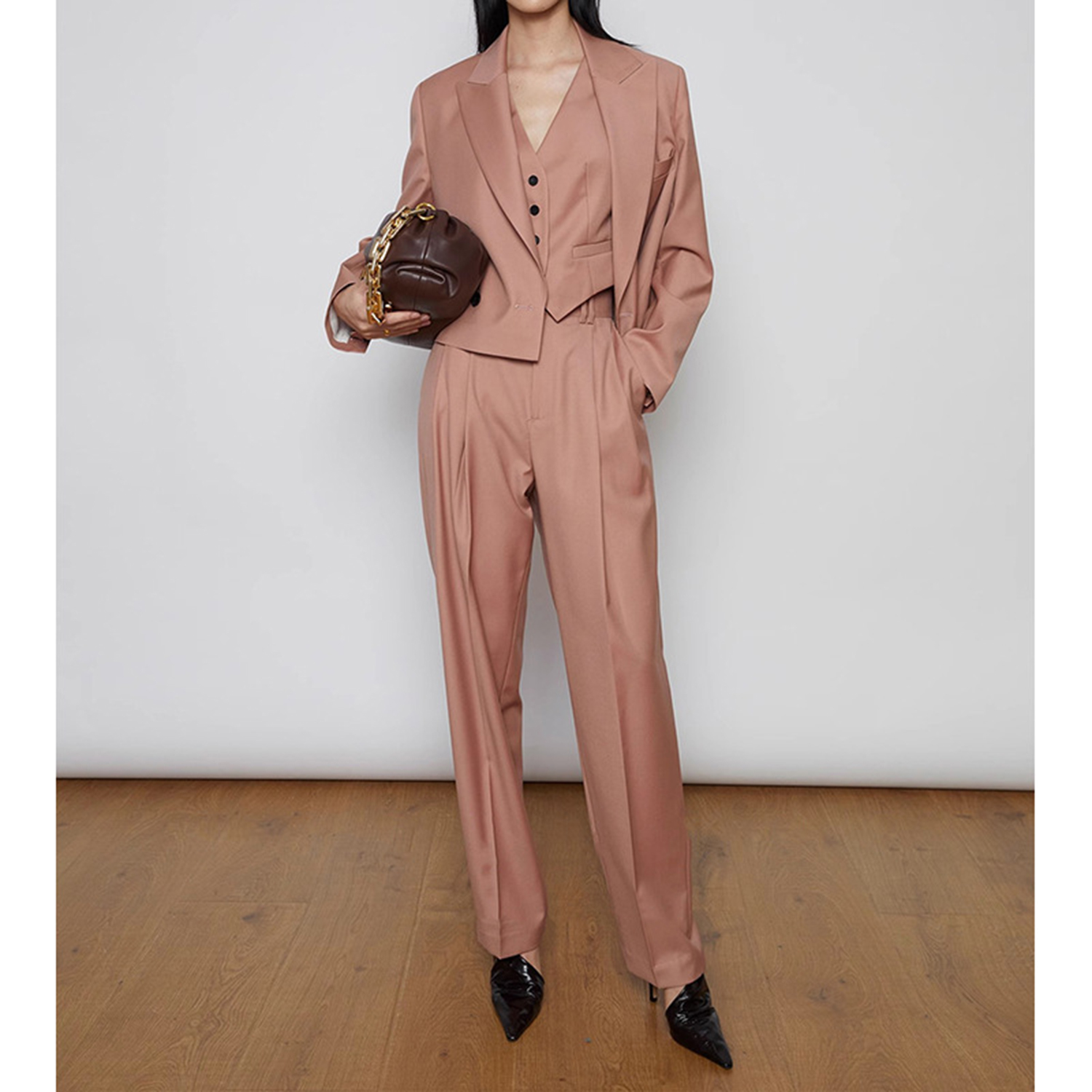 Conjunto de Calças Femininas A - Women'S Fashion Blazer avaliação e preço
