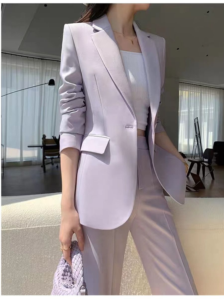 Allingentle roxo feminino 2 pe - Women'S Fashion Blazer avaliação e preço