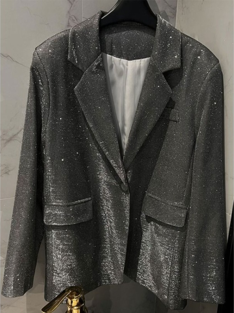 Coreano jaquetas de grandes di - Blazer Women Oversized avaliação e preço