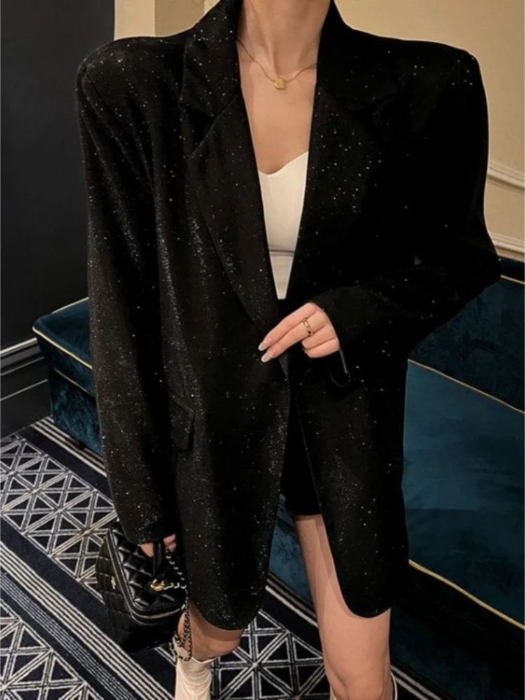 Coreano jaquetas de grandes di - Blazer Women Oversized avaliação e preço