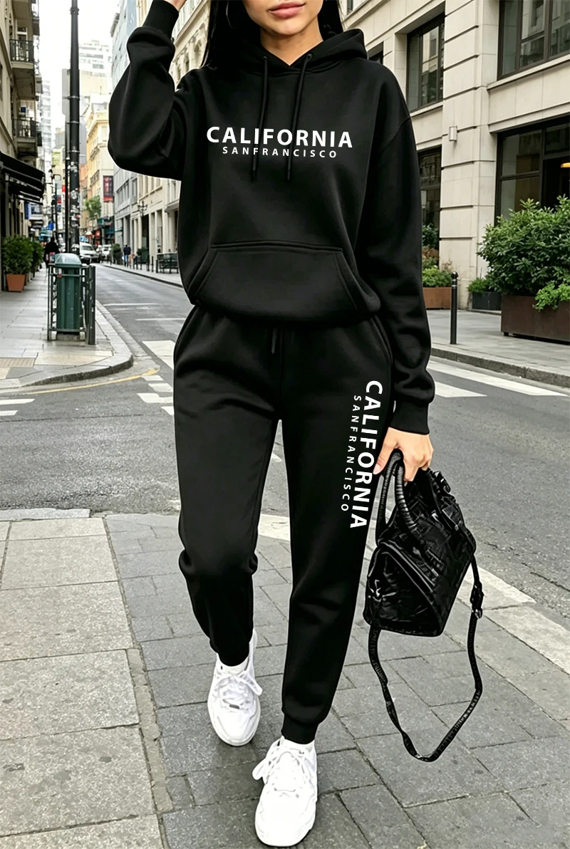 Conjunto de Treino Feminino de - Women'S Fashion Hoodies avaliação e preço
