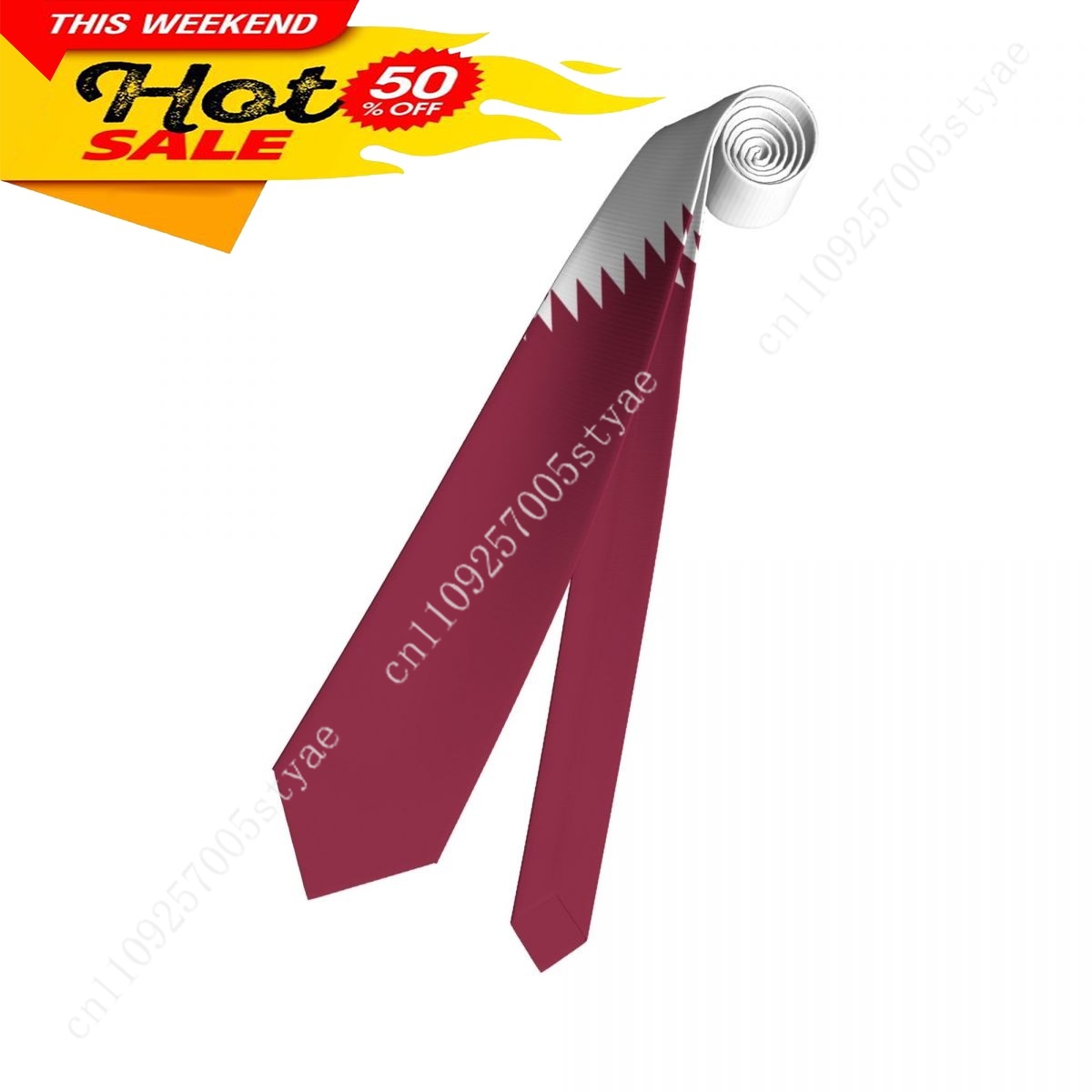 Gravata com Emblema da Bandeir - Women Fashion Qatar avaliação e preço