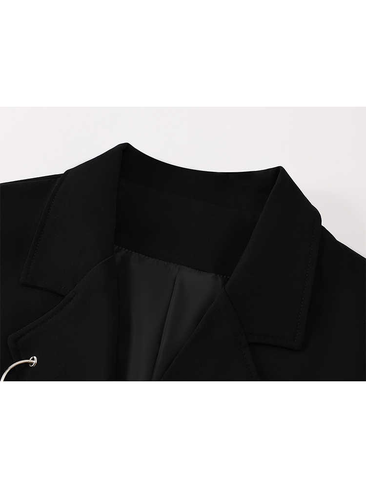 Feminino preto gótico emo outo - Blazer Women Oversized avaliação e preço