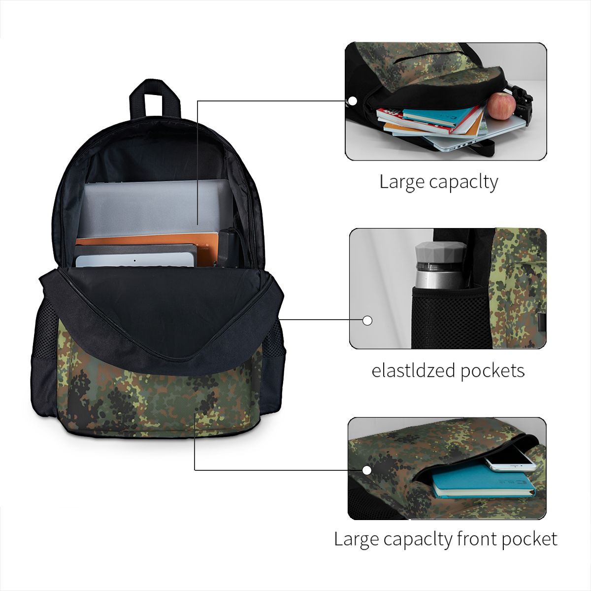 Mochila Escolar Militar Camufl - Women'S Fashion Ww2 avaliação e preço