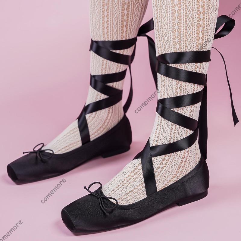 Sapatilhas femininas de cetim  - Women'S Fashion Footwear avaliação e preço