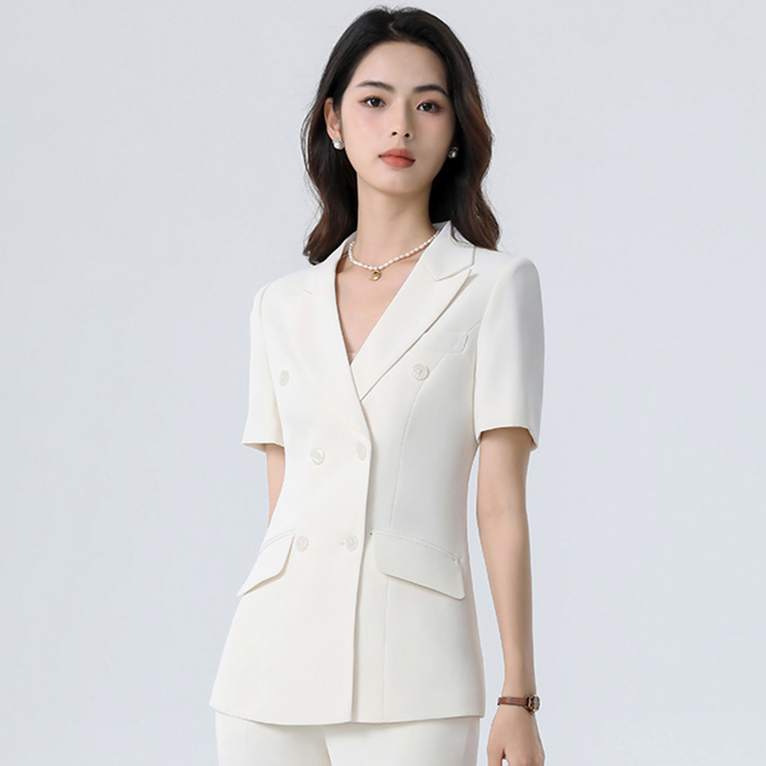Conjunto Feminino Branco Allin - Women'S Fashion Blazer avaliação e preço