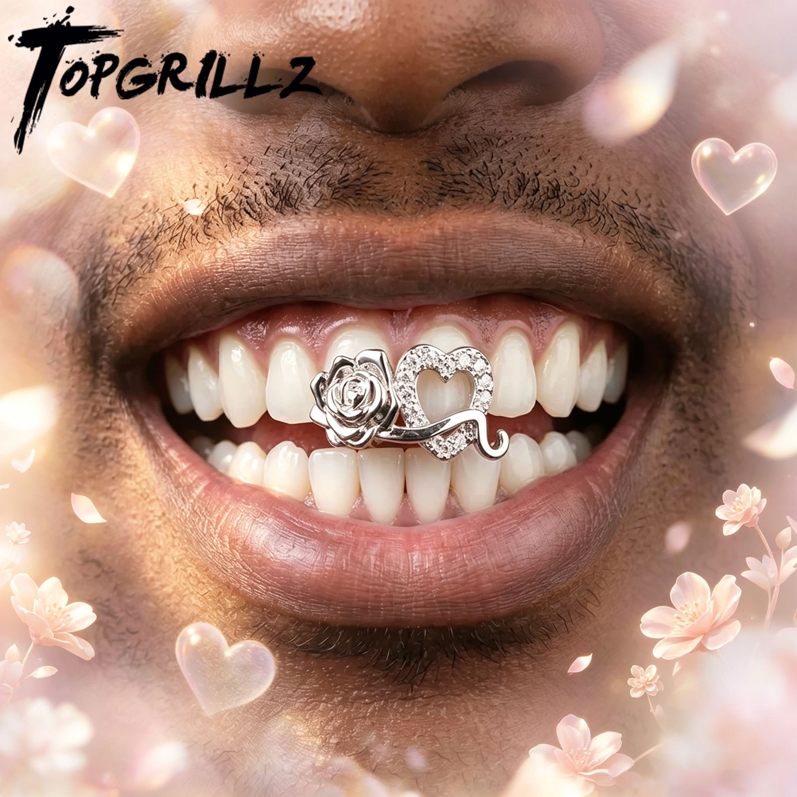 TOPGRILLZ Grillz Romântico de  - Women'S Fashion Visor avaliação e preço