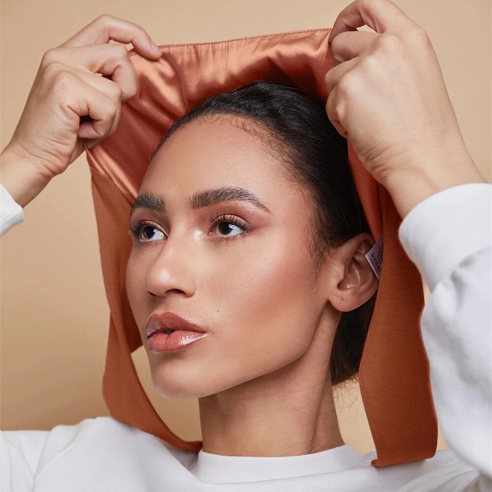 Boné hijab de cetim modal isla - Women'S Fashion Visor avaliação e preço