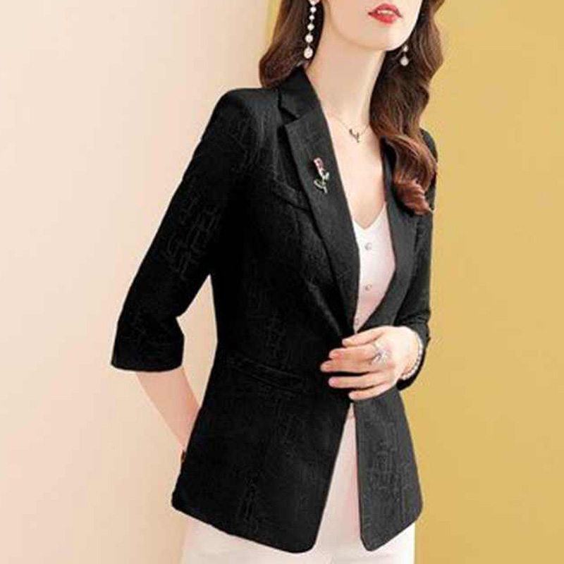 Blazer Elegante de Cor Sólida  - Blazer Women Oversized avaliação e preço