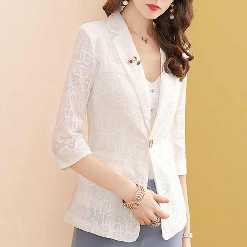 Blazer Elegante de Cor Sólida  - Blazer Women Oversized avaliação e preço