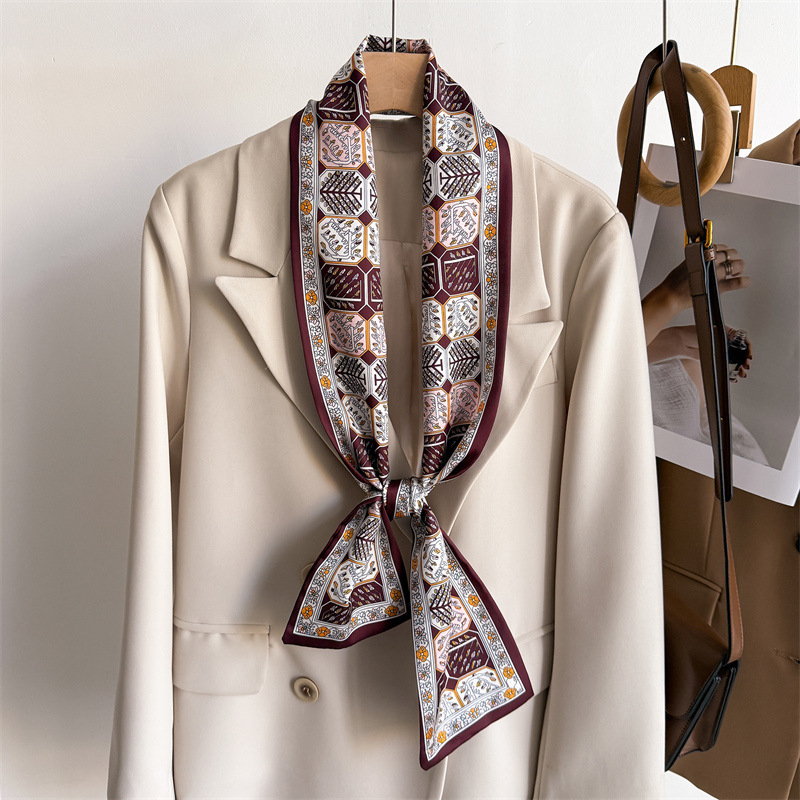 12*145cm pequeno novo lenço de - Women'S Fashion Layering avaliação e preço