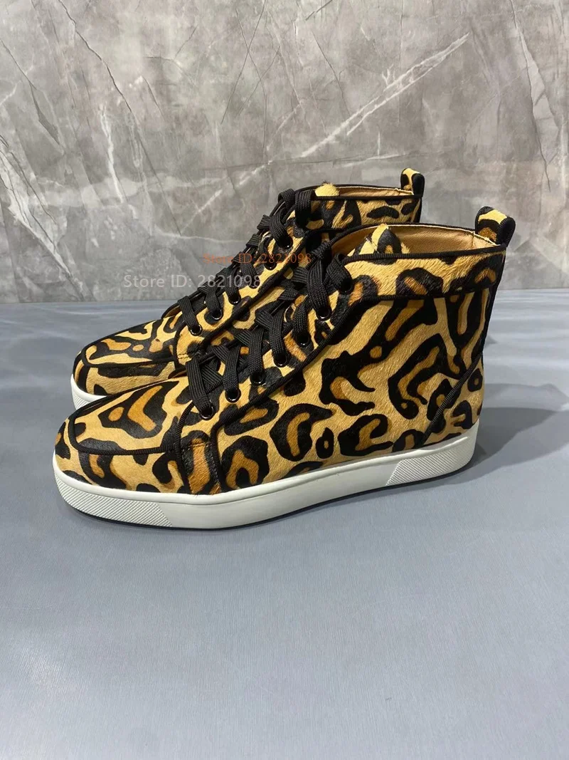 Tênis de cano alto com estampa - Women'S Yellow Fashion Sneakers avaliação e preço