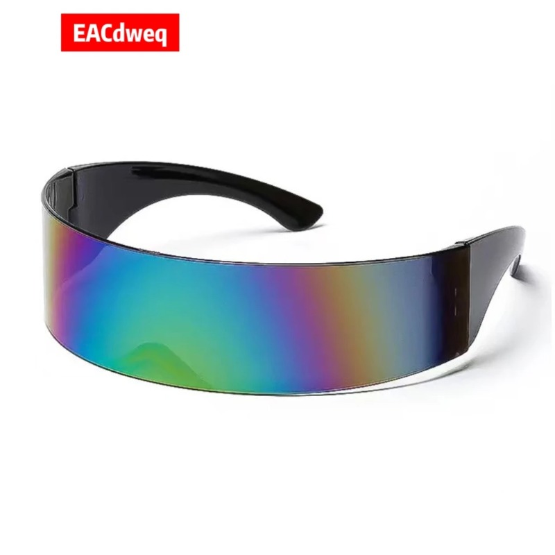 Óculos de Sol Futuristas Y2K c - Women'S Fashion Visor avaliação e preço
