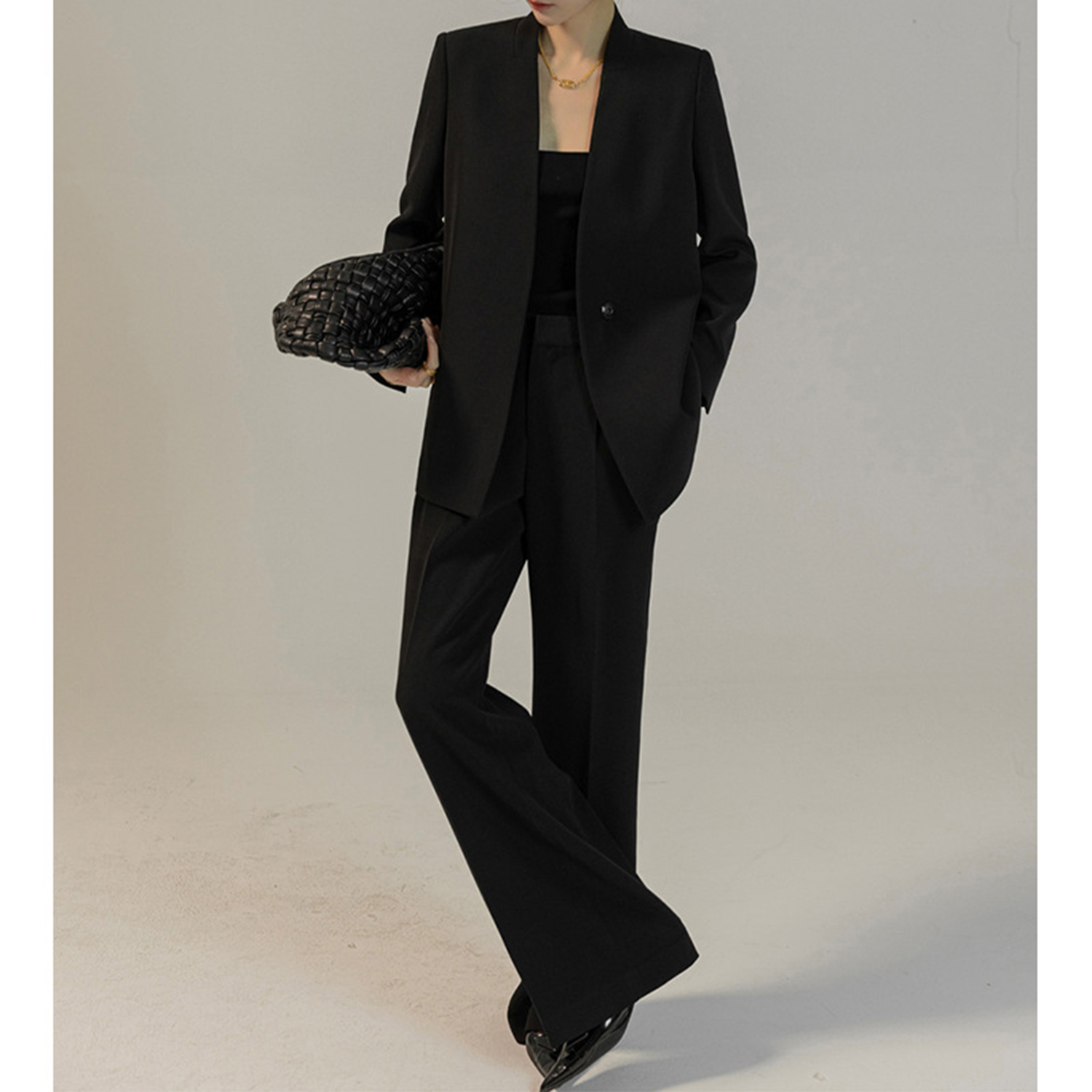 Conjunto de Calças Femininas A - Women'S Fashion Blazer avaliação e preço