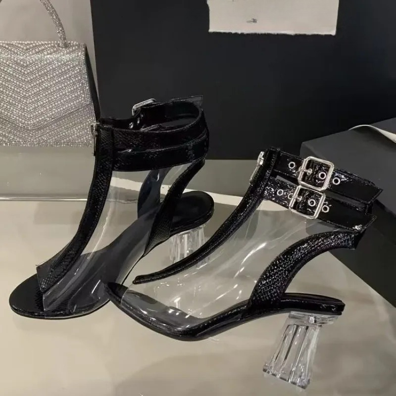 Sandálias de salto de cristal  - Women'S Fashion Belts avaliação e preço